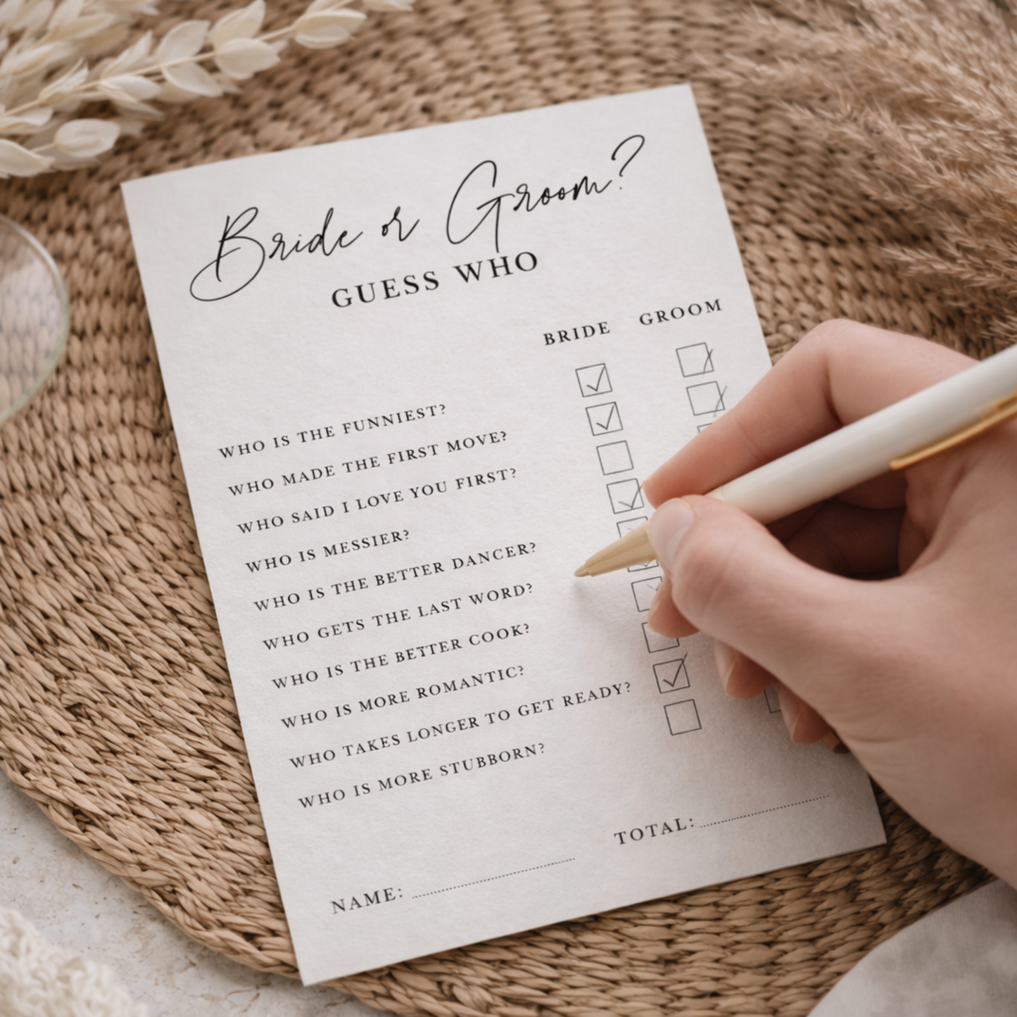 bridal shower i spy wedding game template