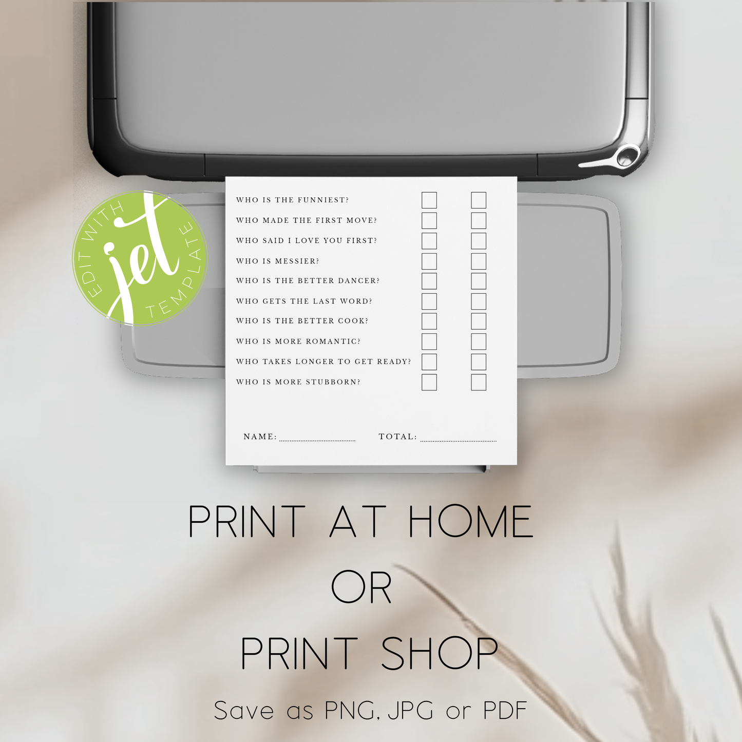 I Spy Wedding Game Printable | Editable Hen Do & Reception Activity
