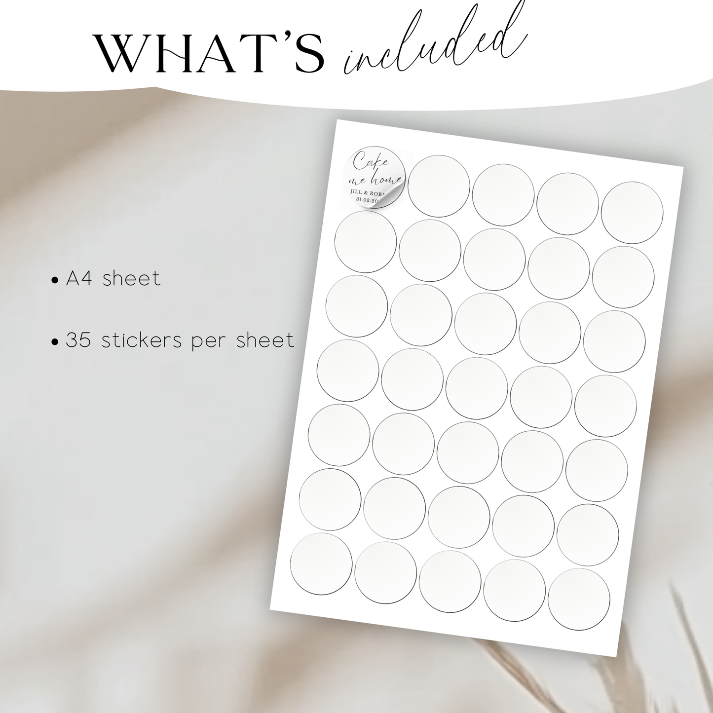 Personalised Wedding Cake Sticker | Custom Cake Decal Sticker