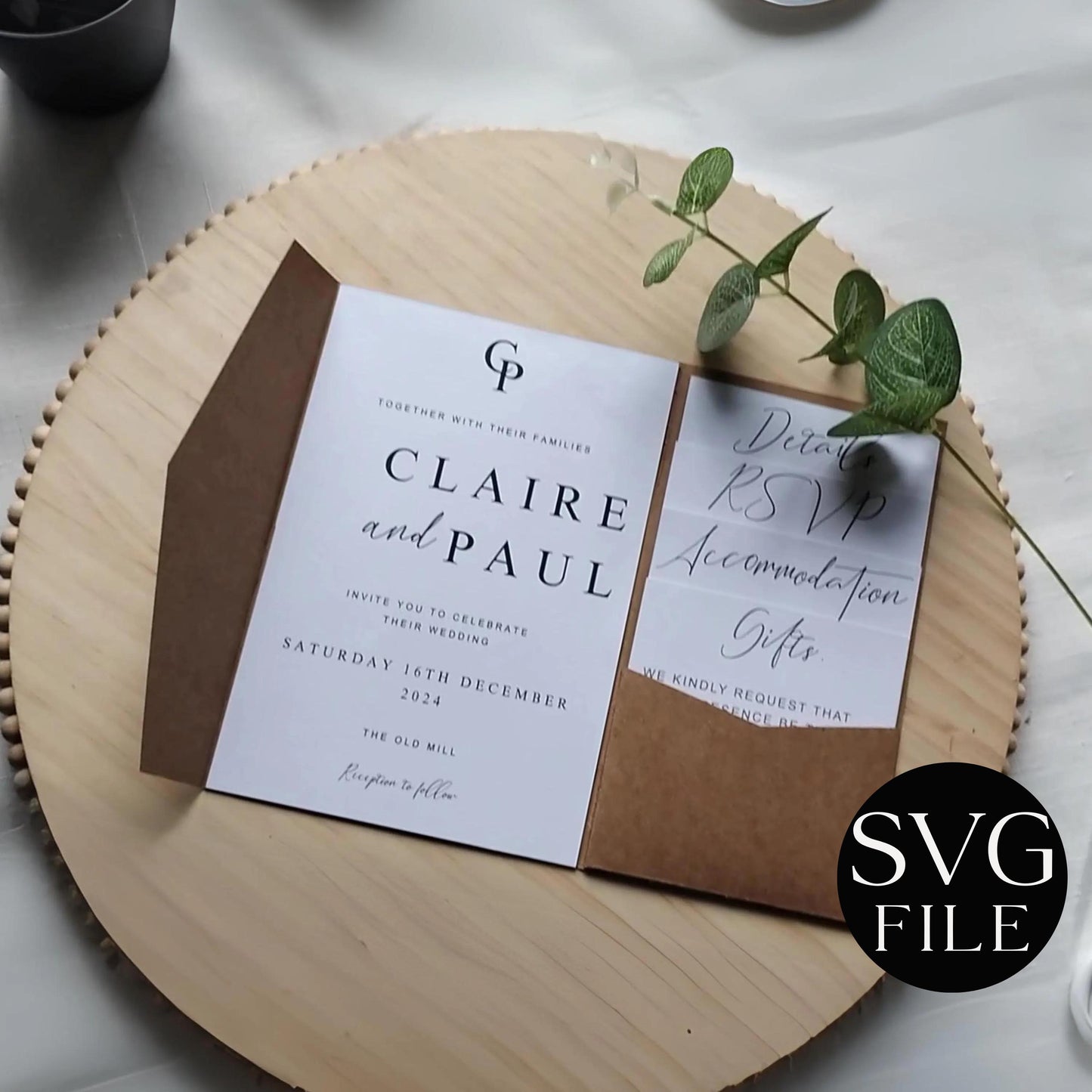 Trifold Wedding Invitation Trifold Template 