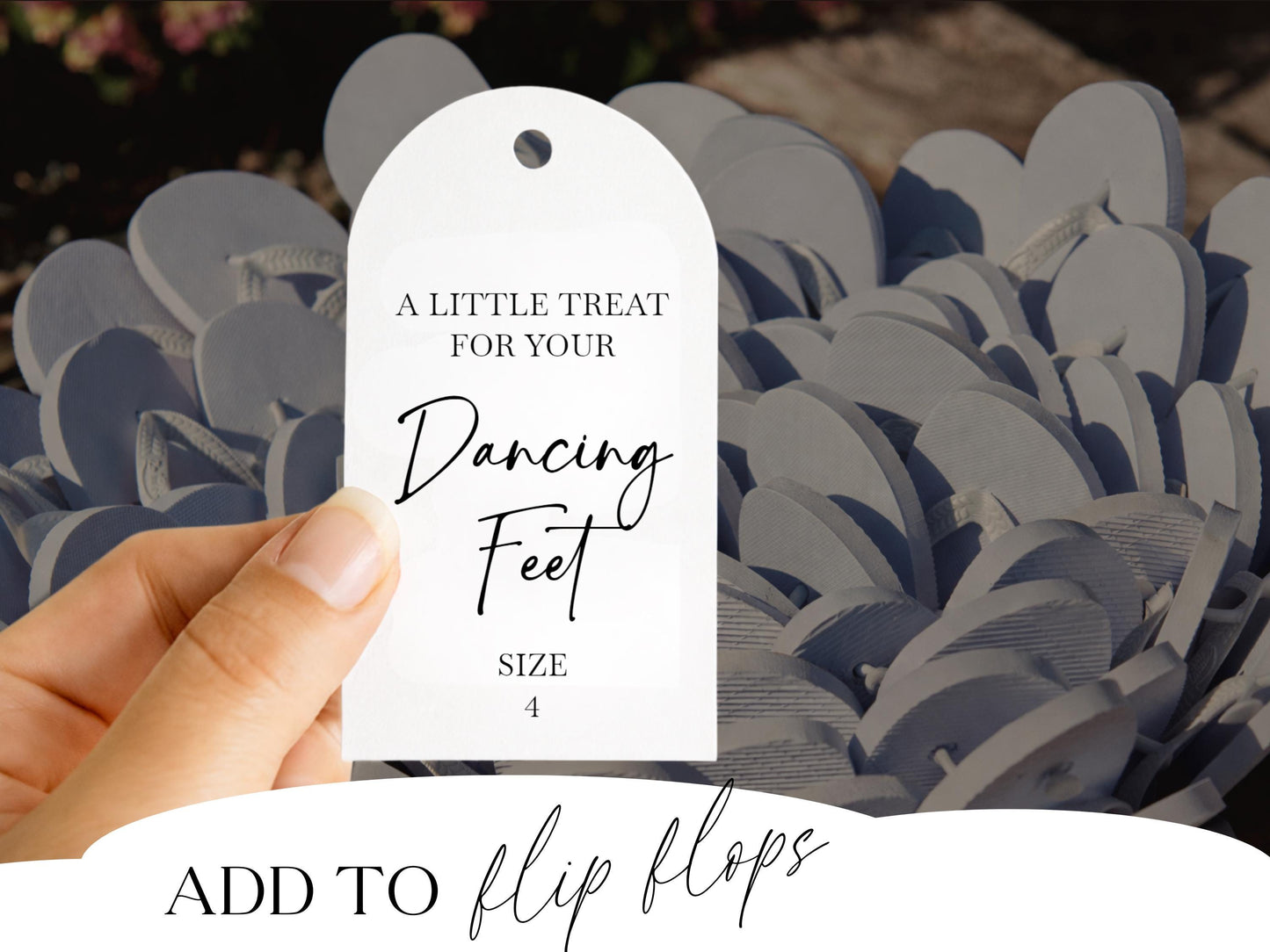 Wedding Flip Flop Tags Printable Treat For Your Dancing Feet Thong Tags For Minimalist Wedding Thong Tags Printable Flip Flop Tag