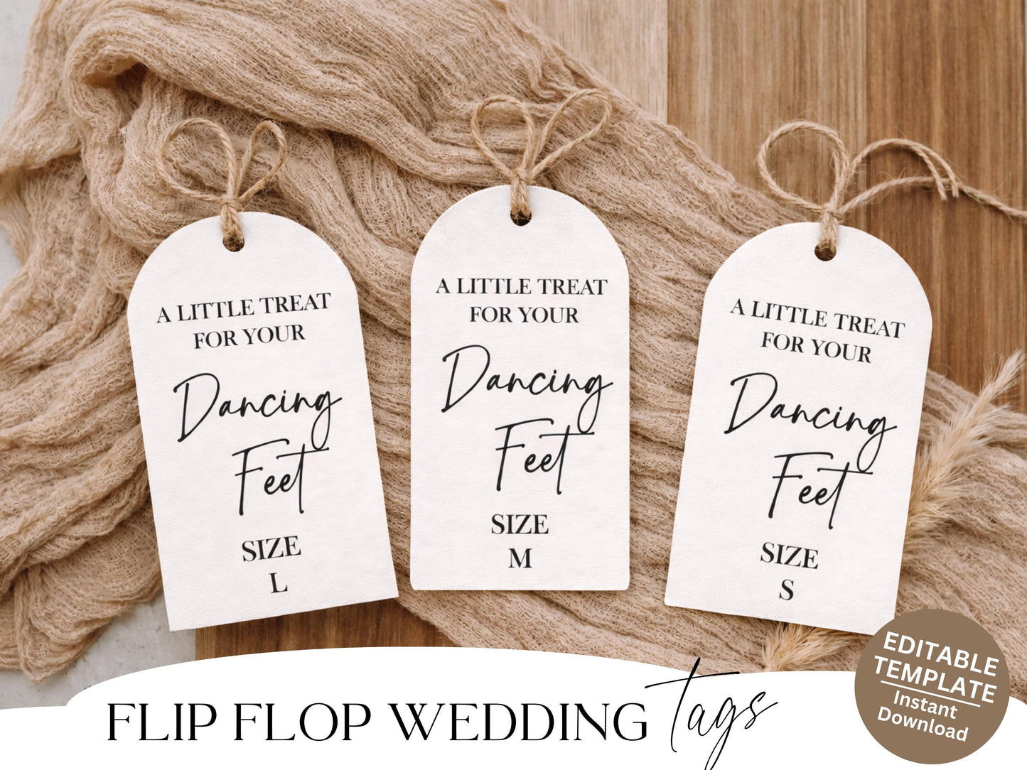 Wedding Flip Flop Tags Printable Treat For Your Dancing Feet Thong Tags For Minimalist Wedding Thong Tags Printable Flip Flop Tag