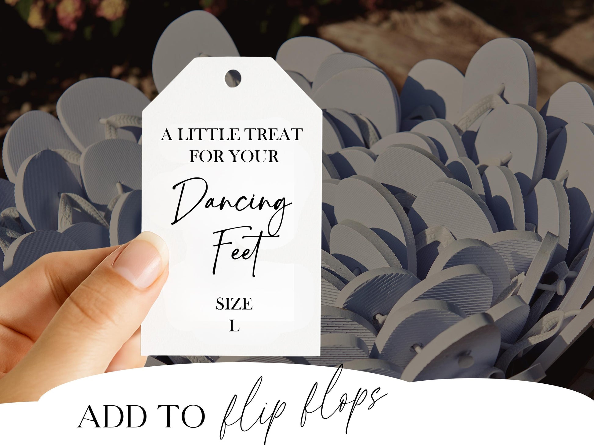 Wedding Flip Flop Tag Printable Treat For Your Dancing Feet Thong Tag Minimalist Wedding Thong Tag Printable Flip Flop Tag Editable Template