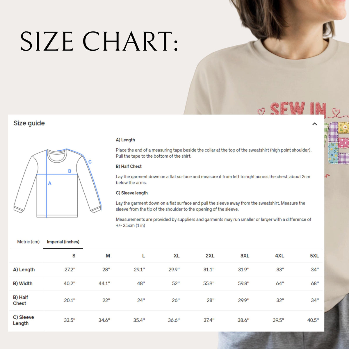 Sew In Love Sweatshirt cosy fit detail