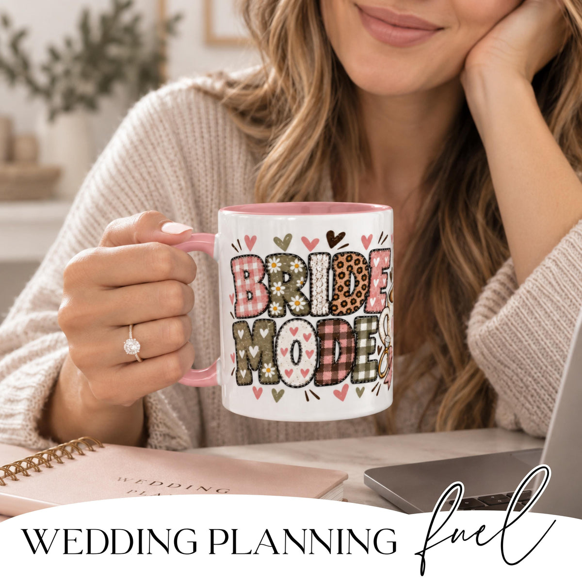 Bride Mode Mug design detail