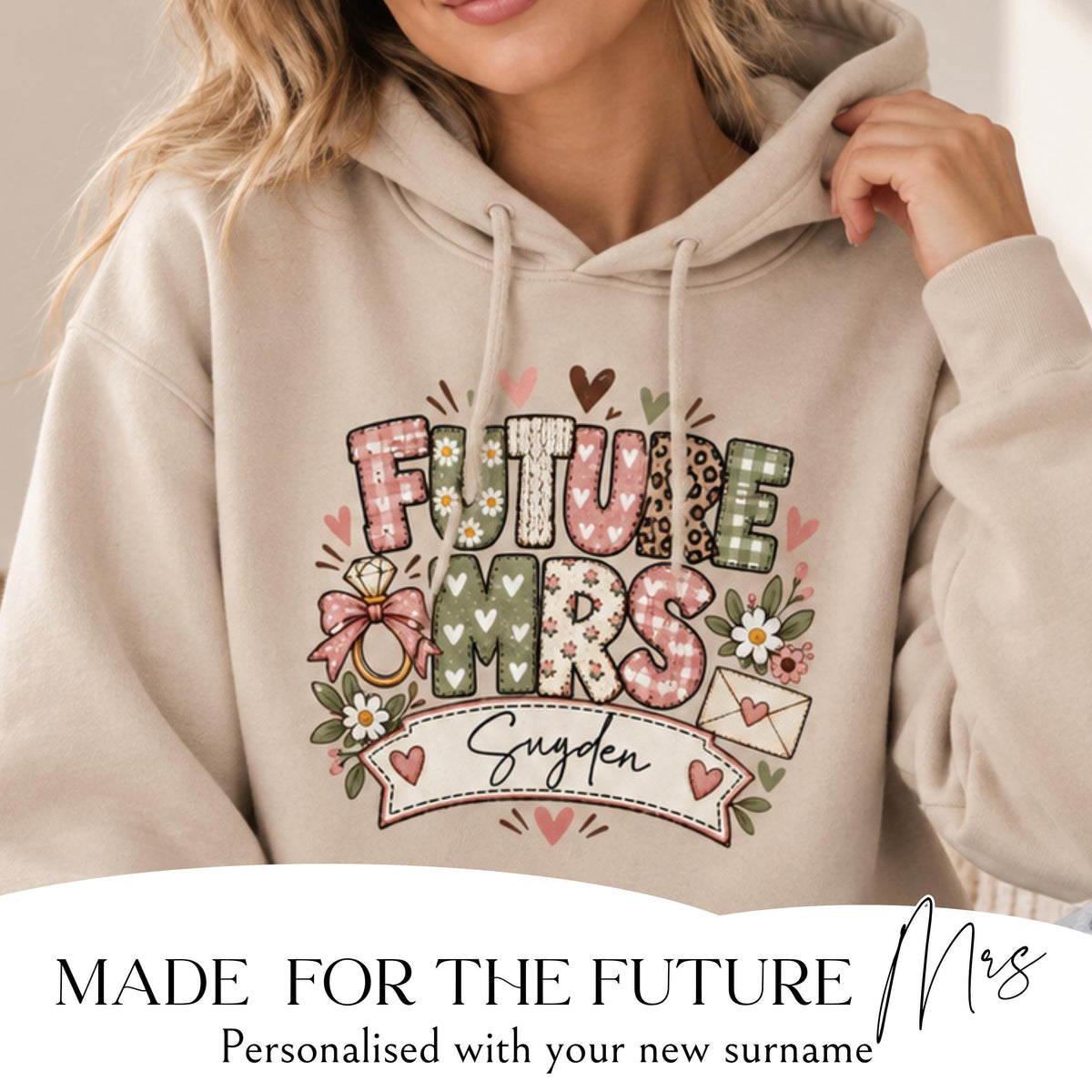 Future Mrs Hoodie worn lifestyle shot