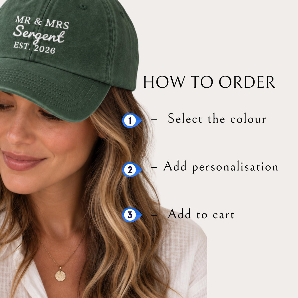 Embroidered vintage dad hat, gift for the bride or groom