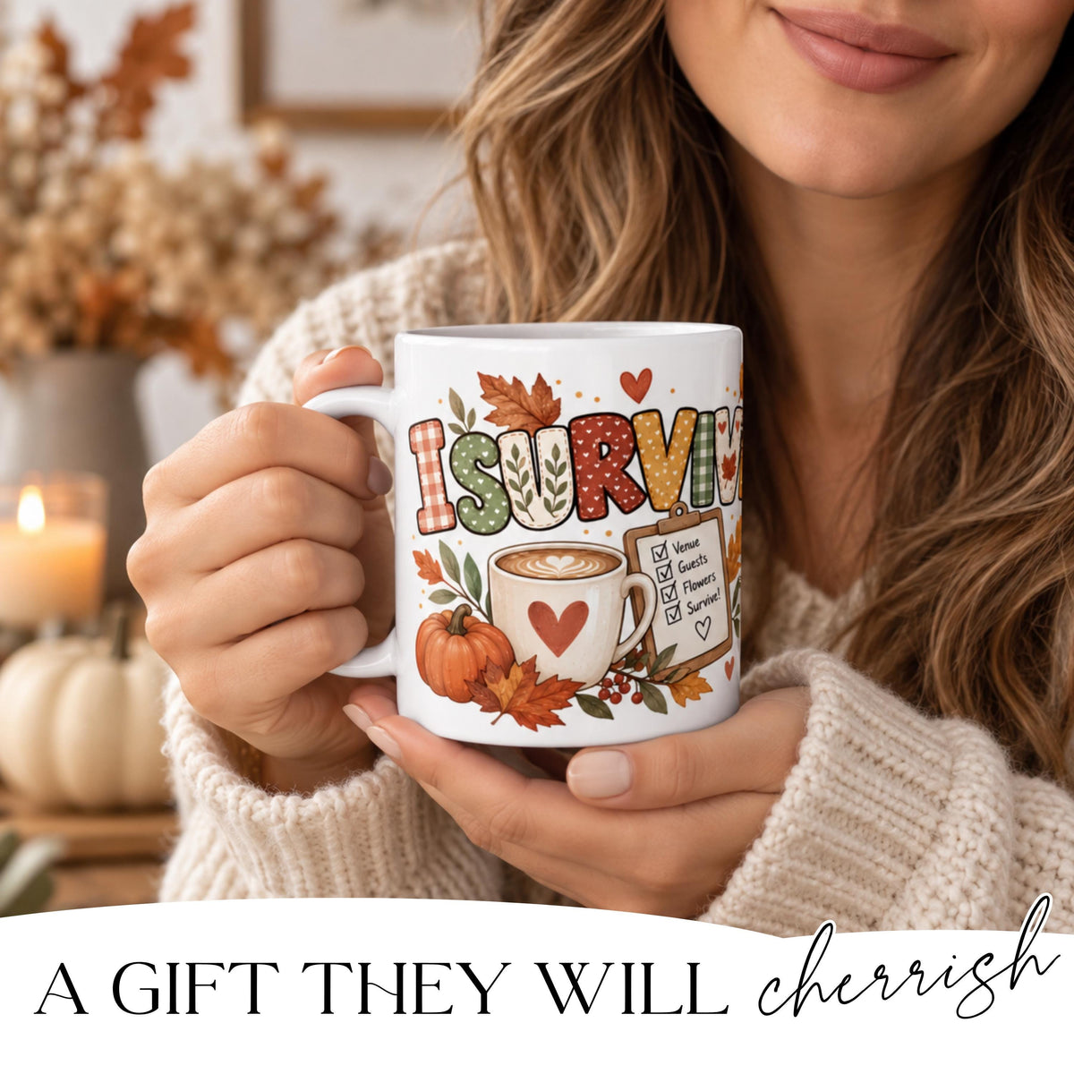 I Survived My Son's Wedding Mug winter design